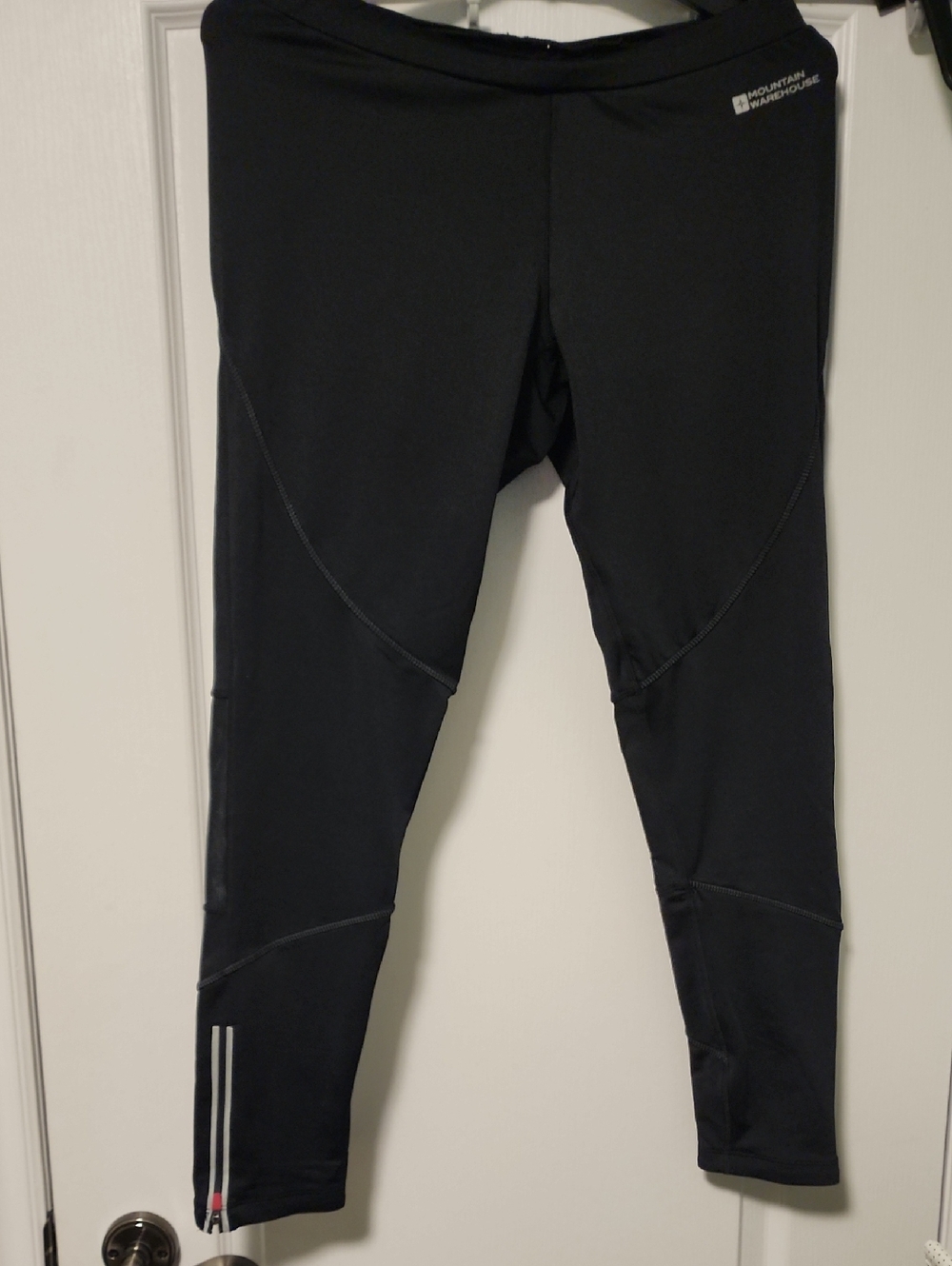Mountain Hardwear Black Performance Leggings with Reflective Trim